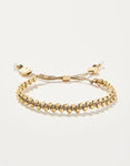 Friendship Bracelet- Metallic Gold/Gold Beads