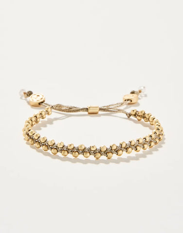 Friendship Bracelet- Metallic Gold/Gold Beads