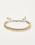 Friendship Bracelet- Silver/Gold Beads