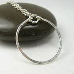 Meridian Silver Circle Necklace - 16in
