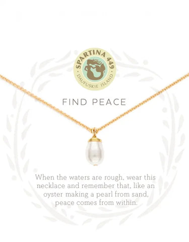 Sea La Vie- 18" Find Peace Necklace