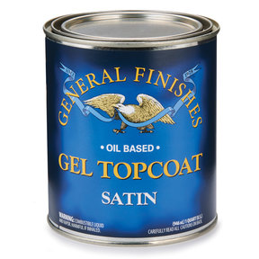 Oil Based  Gel Stain - Satin TopCoat - Quart