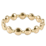 Honesty Gold Greatful Pattern 10MM Bead Bracelet