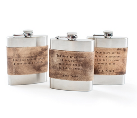 Brown Leather Flasks