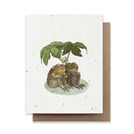 Two Toads Together Plantable Seeded Greeting Card