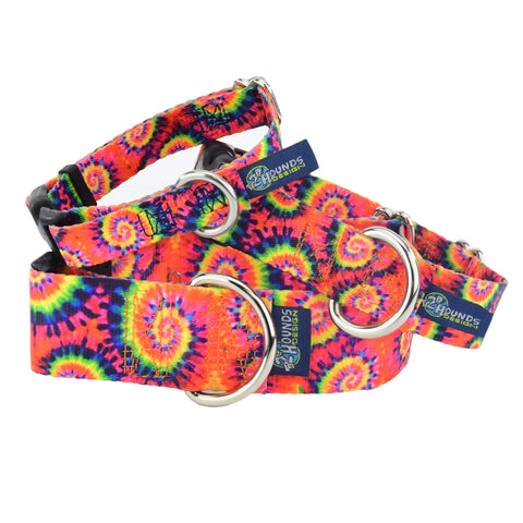 Large 5/8″ EarthStyle Classic Tie-Dye Dog Collar