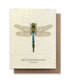 Dragonfly Plantable Seeded Greeting Card