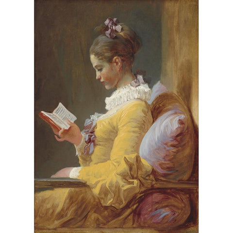 Girl Reading Decoupage Paper