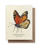 Monarch Plantable Seeded Greeting Card