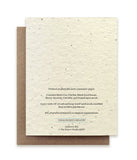 Monarch Plantable Seeded Greeting Card